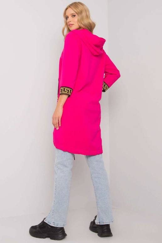 Fuksia värvi naiste kapuutsiga...