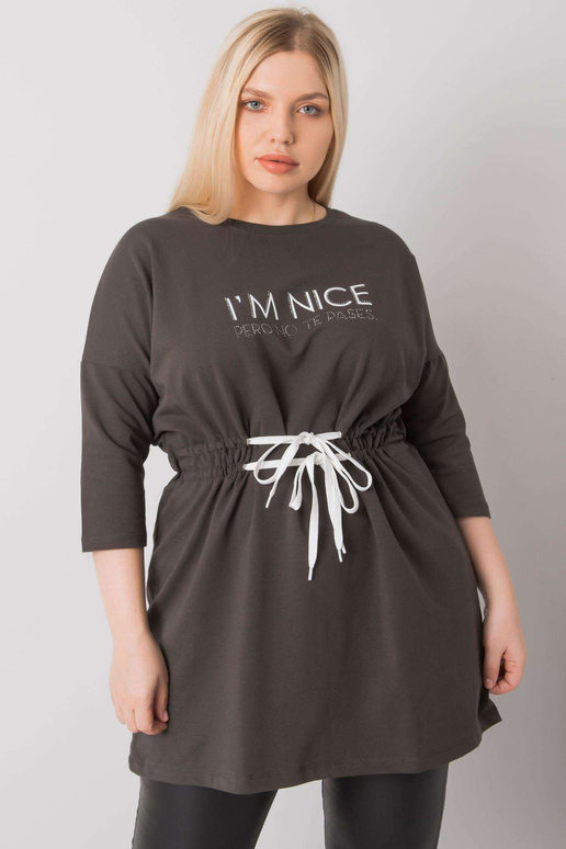 Tume khaki tuunika pluss suuruses...