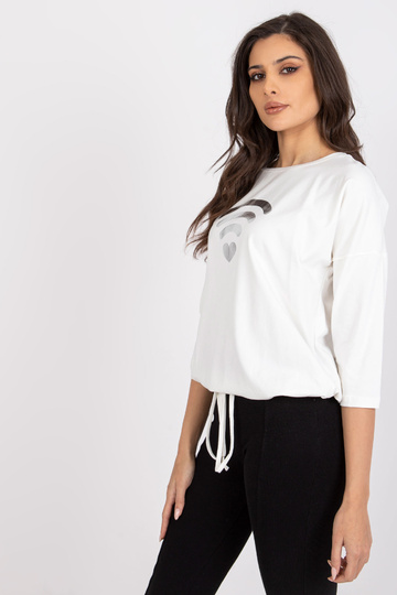 Ecru naiste pluus trükiga...