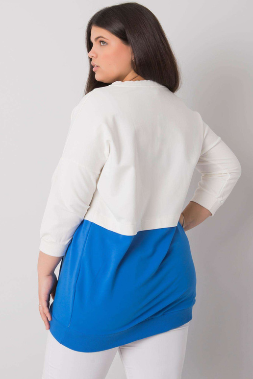 Ecru-sinine pluss suuruses...