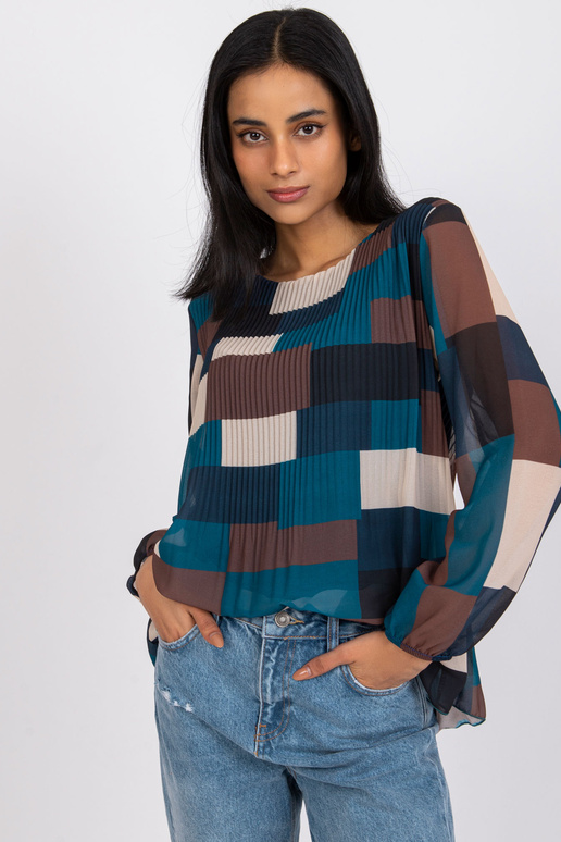 Merepruuni mustriga pluus Gabriella