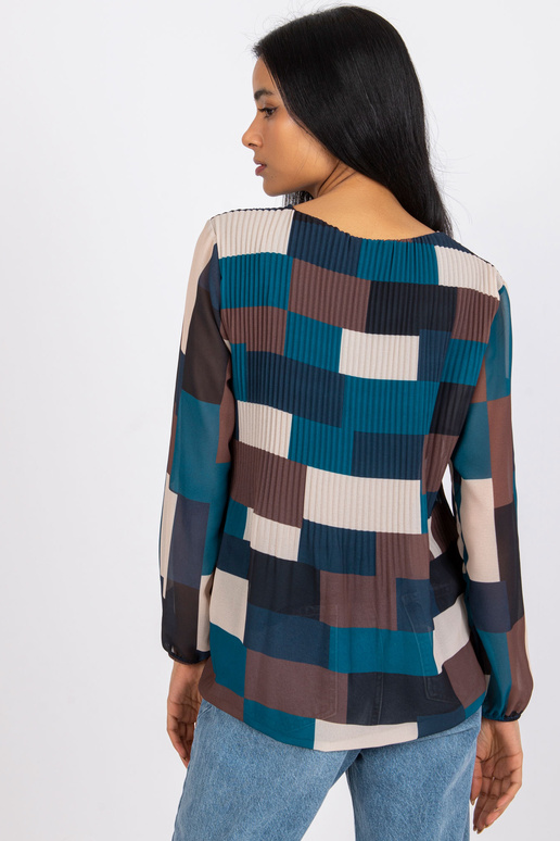 Merepruuni mustriga pluus Gabriella