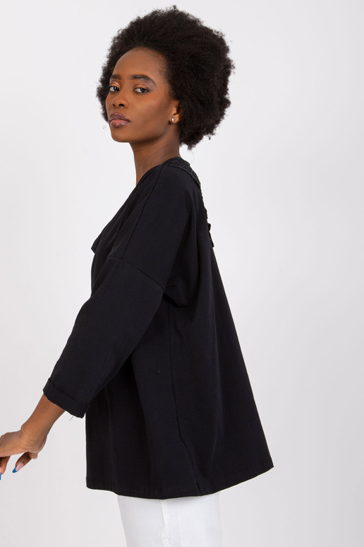 Must puuvillane pluus naistele Sylvie...