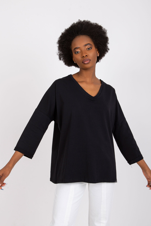 Must puuvillane pluus naistele Sylvie...