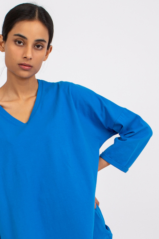 Tumesinine puuvillane pitsiga pluus...