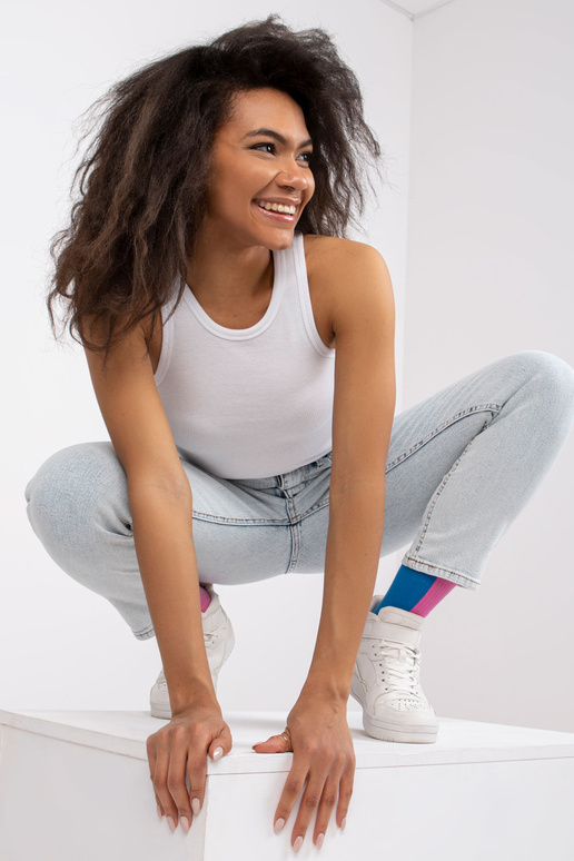 Helesinised mom teksapüksid Lotta