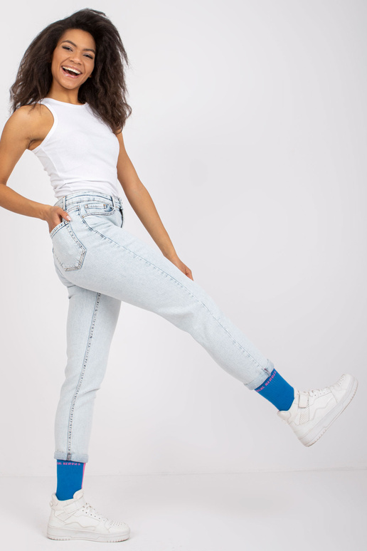 Helesinised mom teksapüksid Lotta