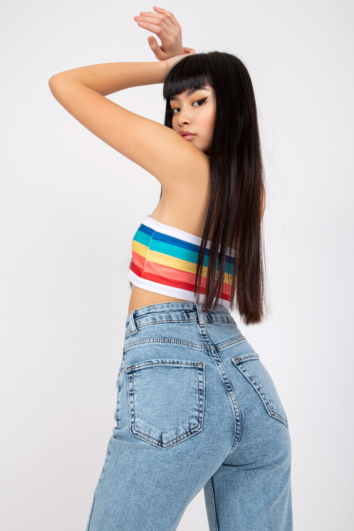 Sinised kõrge vöökohaga teksad Sevilla