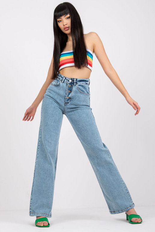 Sinised kõrge vöökohaga teksad Sevilla