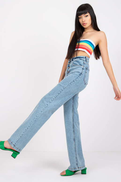 Sinised kõrge vöökohaga teksad Sevilla