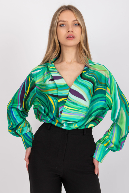 Roheline Diya trükiga pluus