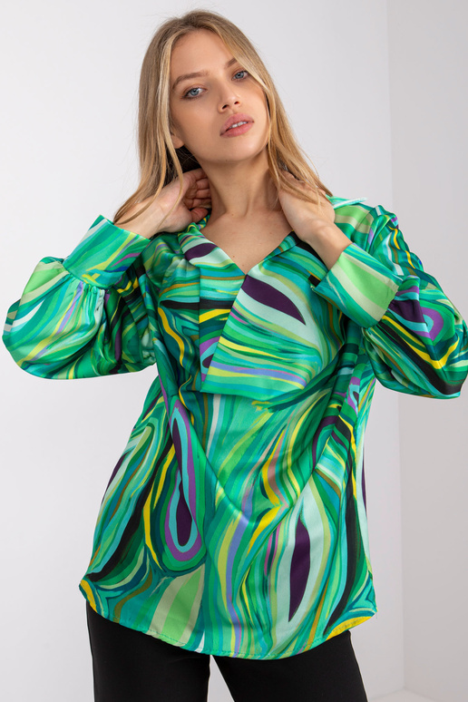 Roheline Diya trükiga pluus