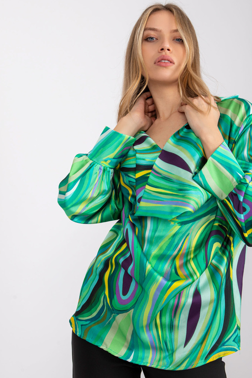 Roheline Diya trükiga pluus