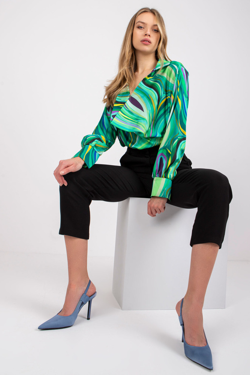 Roheline Diya trükiga pluus