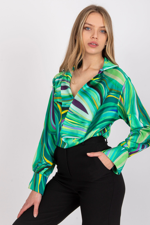 Roheline Diya trükiga pluus