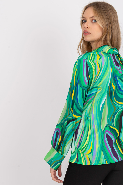 Roheline Diya trükiga pluus