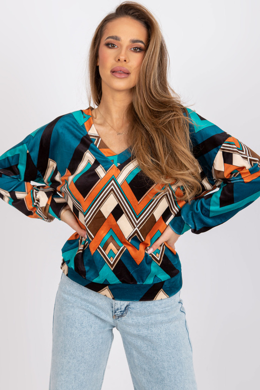 Mereoranž Emma mustritega pluus