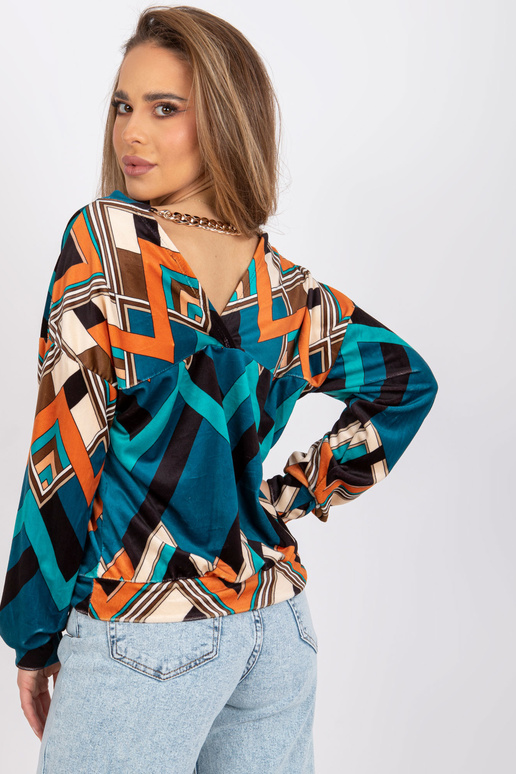 Mereoranž Emma mustritega pluus