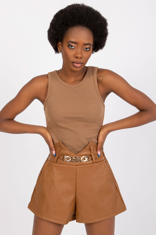 Iwetta Camel Nahast lühikesed püksid