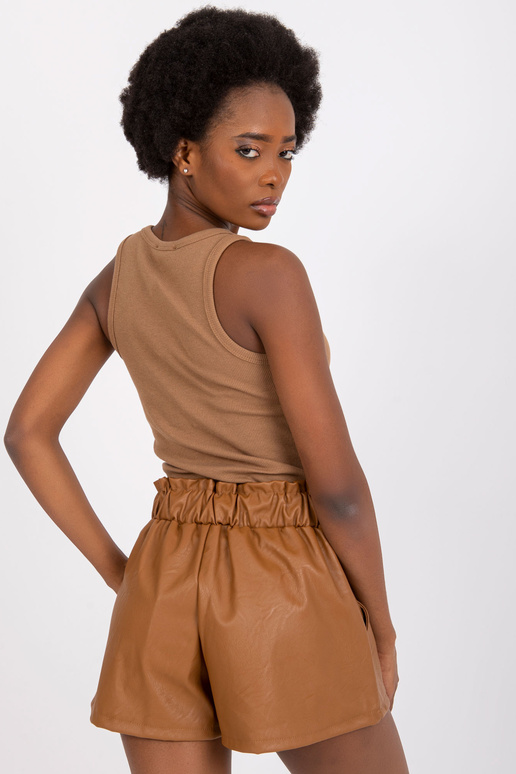 Iwetta Camel Nahast lühikesed püksid