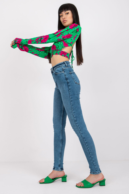 Lilly Blue kõrge vöökohaga teksad