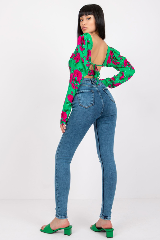 Lilly Blue kõrge vöökohaga teksad