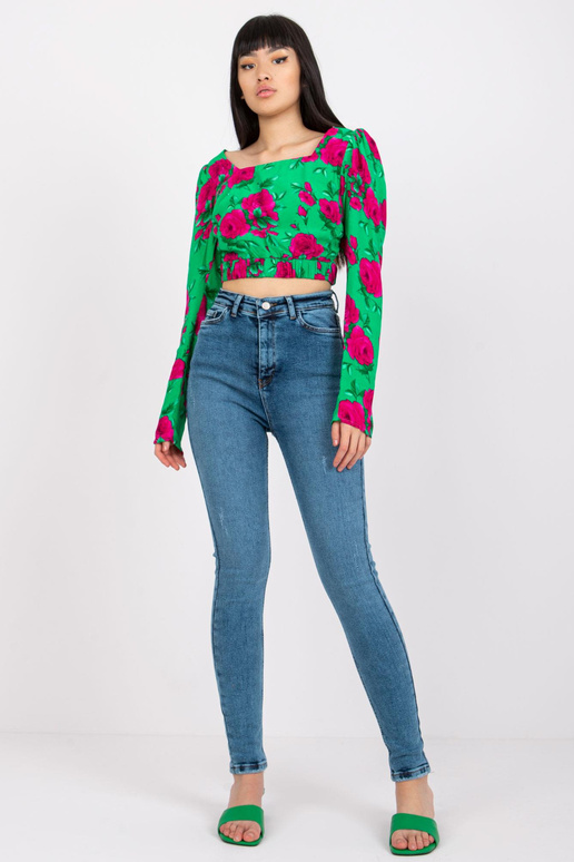 Lilly Blue kõrge vöökohaga teksad