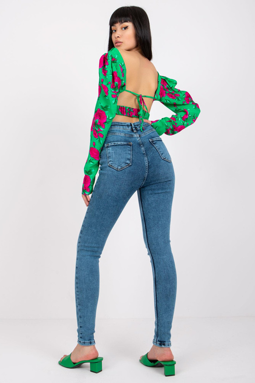 Lilly Blue kõrge vöökohaga teksad