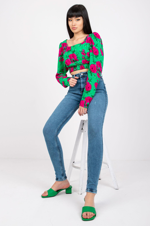 Lilly Blue kõrge vöökohaga teksad