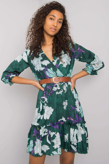 Roheline kleit Pensacola vööga