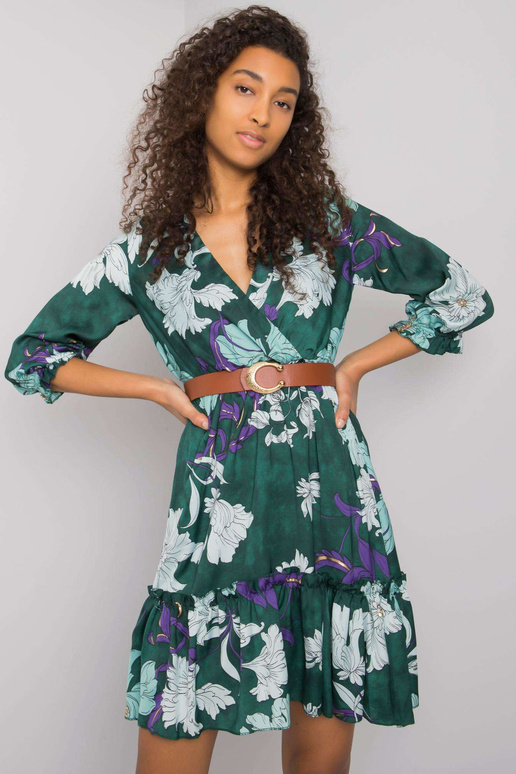 Roheline kleit Pensacola vööga