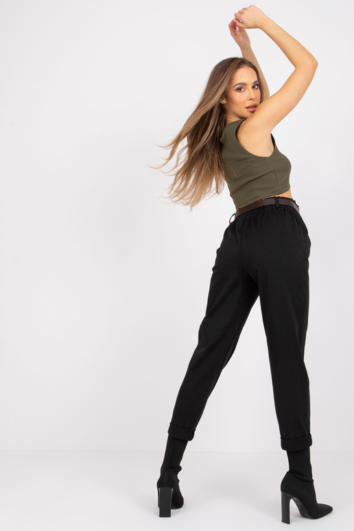 Alizee mustad vabaaja kangast püksid