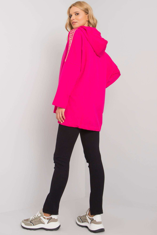 Fuksia tõmblukuga dressipluus Ateena