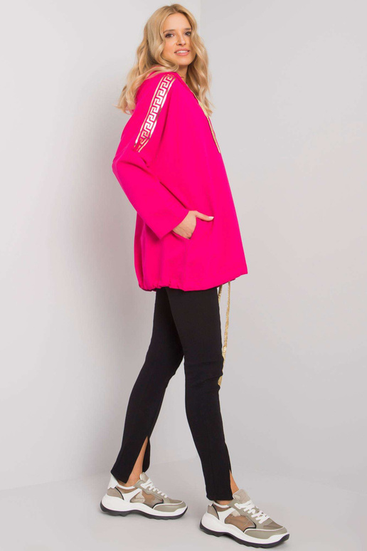 Fuksia tõmblukuga dressipluus Ateena
