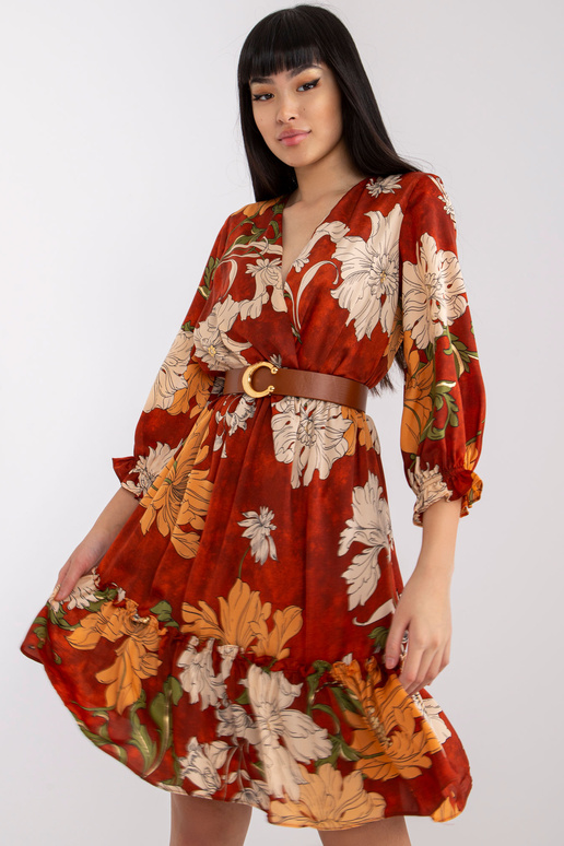 Helepruun kleit Pensacola vööga