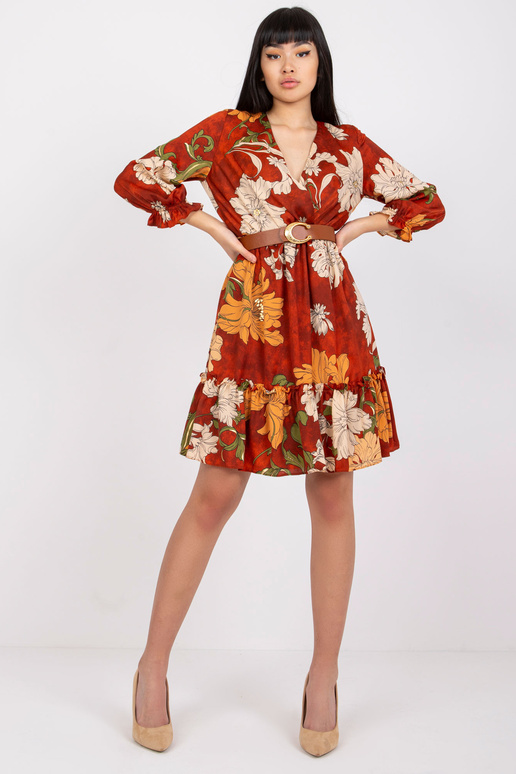 Helepruun kleit Pensacola vööga