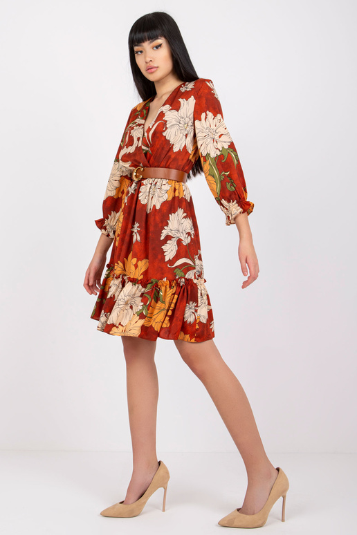 Helepruun kleit Pensacola vööga