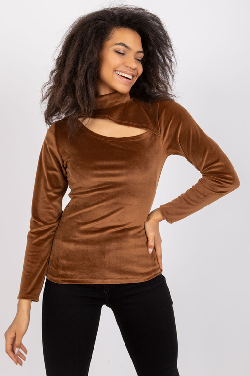 Kigali naiste pruun veluurpluus