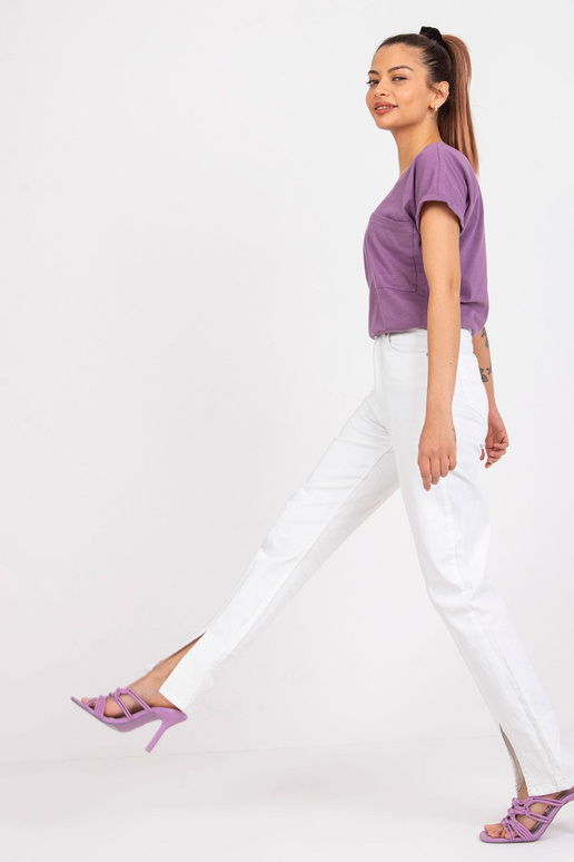 Lilla puuvillane t-särk vabaaja... Lilla puuvillane t-särk vabaaja...