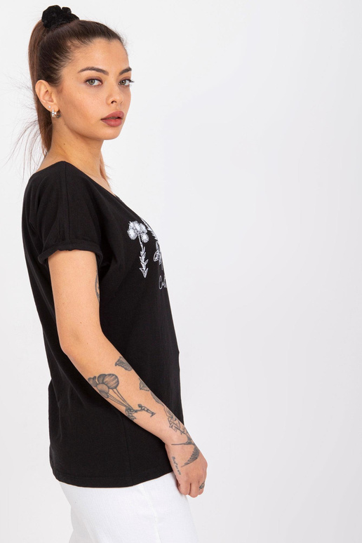 Must puuvillast T-särk firmalt Frida... Must puuvillast T-särk firmalt Frida...