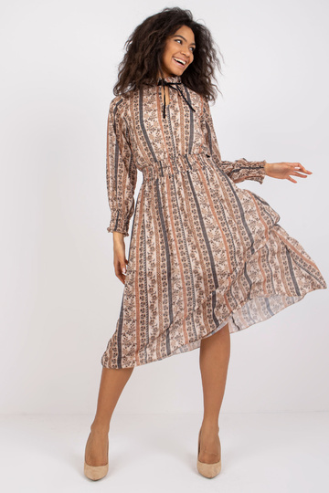 Ava mustritega beež kleit 2