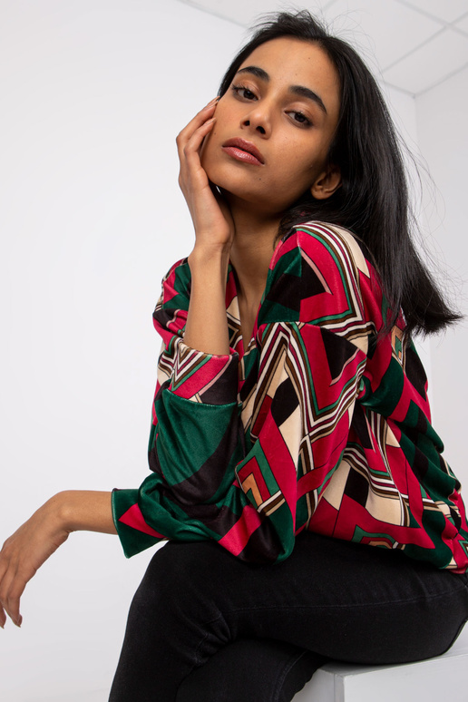 Roheline ja roosa veluurpluus Lea...