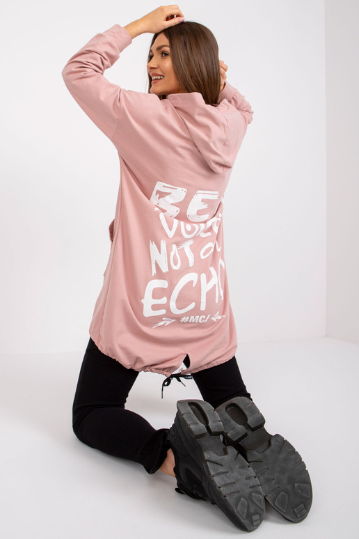 Määrdunud roosa naiste dressipluus,...