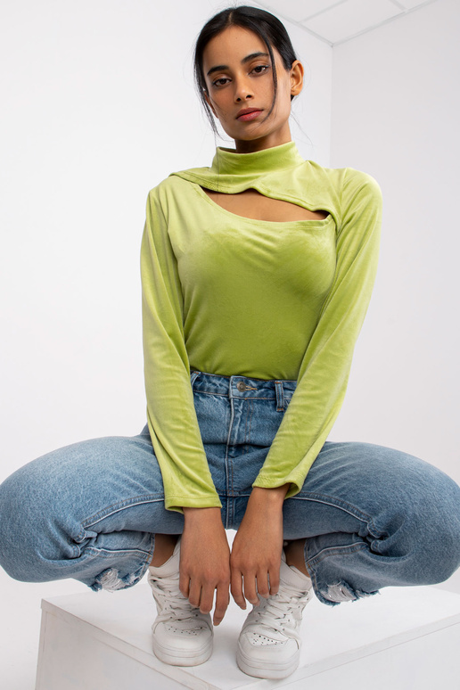 Lime Veluurpluus Kigali väljalõikega