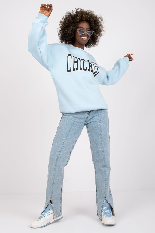 Helesinine Madeira kirjaga dressipluus