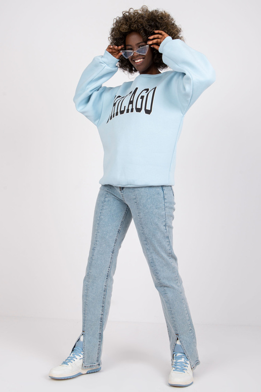 Helesinine Madeira kirjaga dressipluus