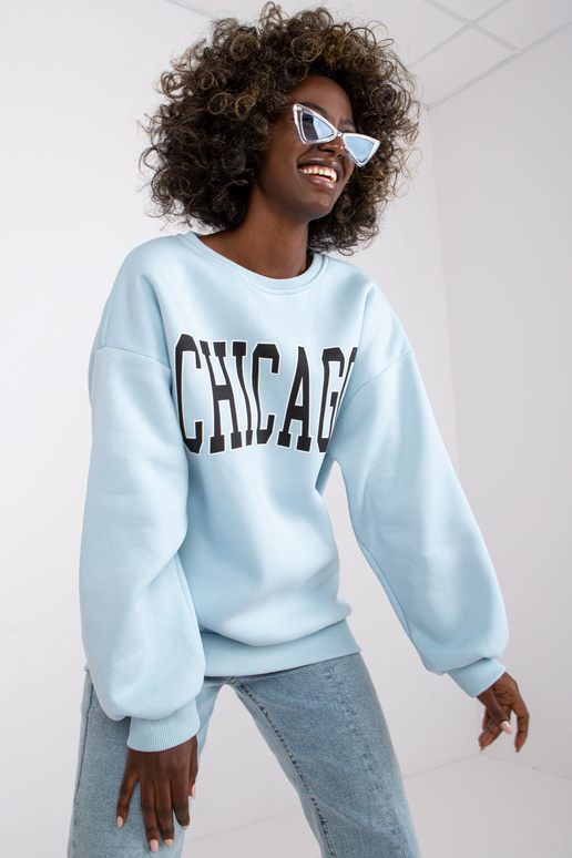 Helesinine Madeira kirjaga dressipluus