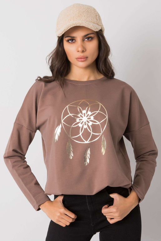 Pruun pluus trükiga Jackson RUE PARIS