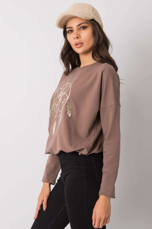 Pruun pluus trükiga Jackson RUE PARIS