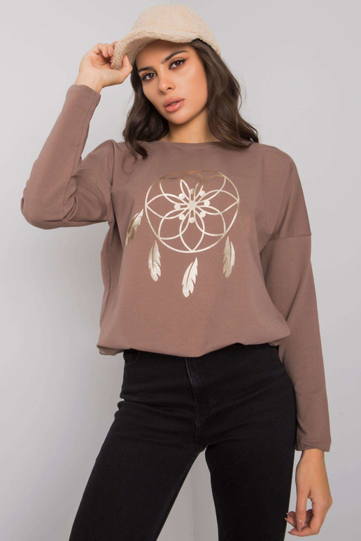 Pruun pluus trükiga Jackson RUE PARIS